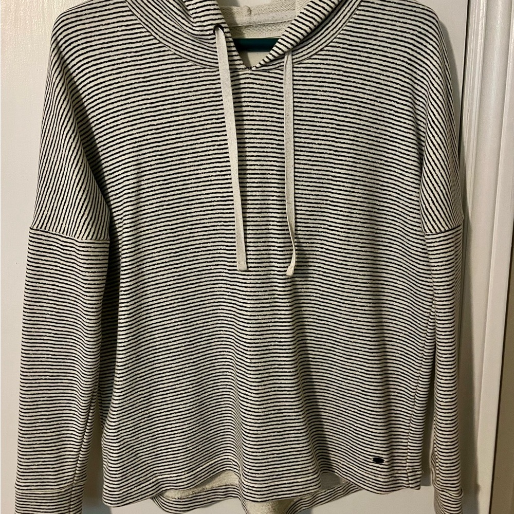 Striped Black and White Women’s Hoodie